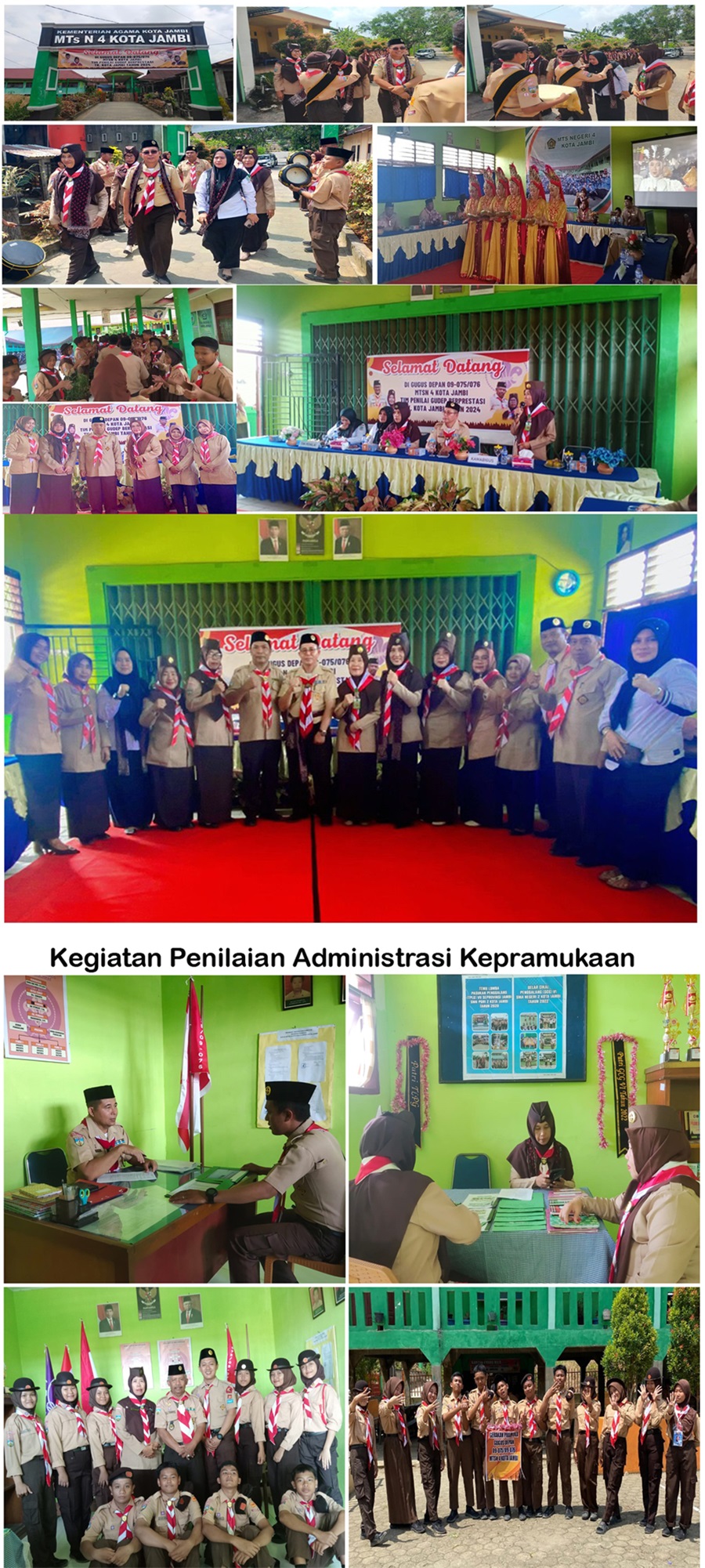 Gudep 09-075/076 MTs N 4 Kota Jambi Dalam Kegiatan Penilaian Gudep Berprestasi Tingkat Kota Jambi 2024 Gudep 09-075/076 MTs N 4 Kota Jambi Dalam Kegiatan Penilaian Gudep Berprestasi Tingkat Kota Jambi 2024