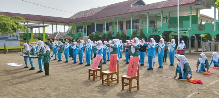 Tim Drumband MTsN 4 Jambi Siap Berlaga di AKSIOMA