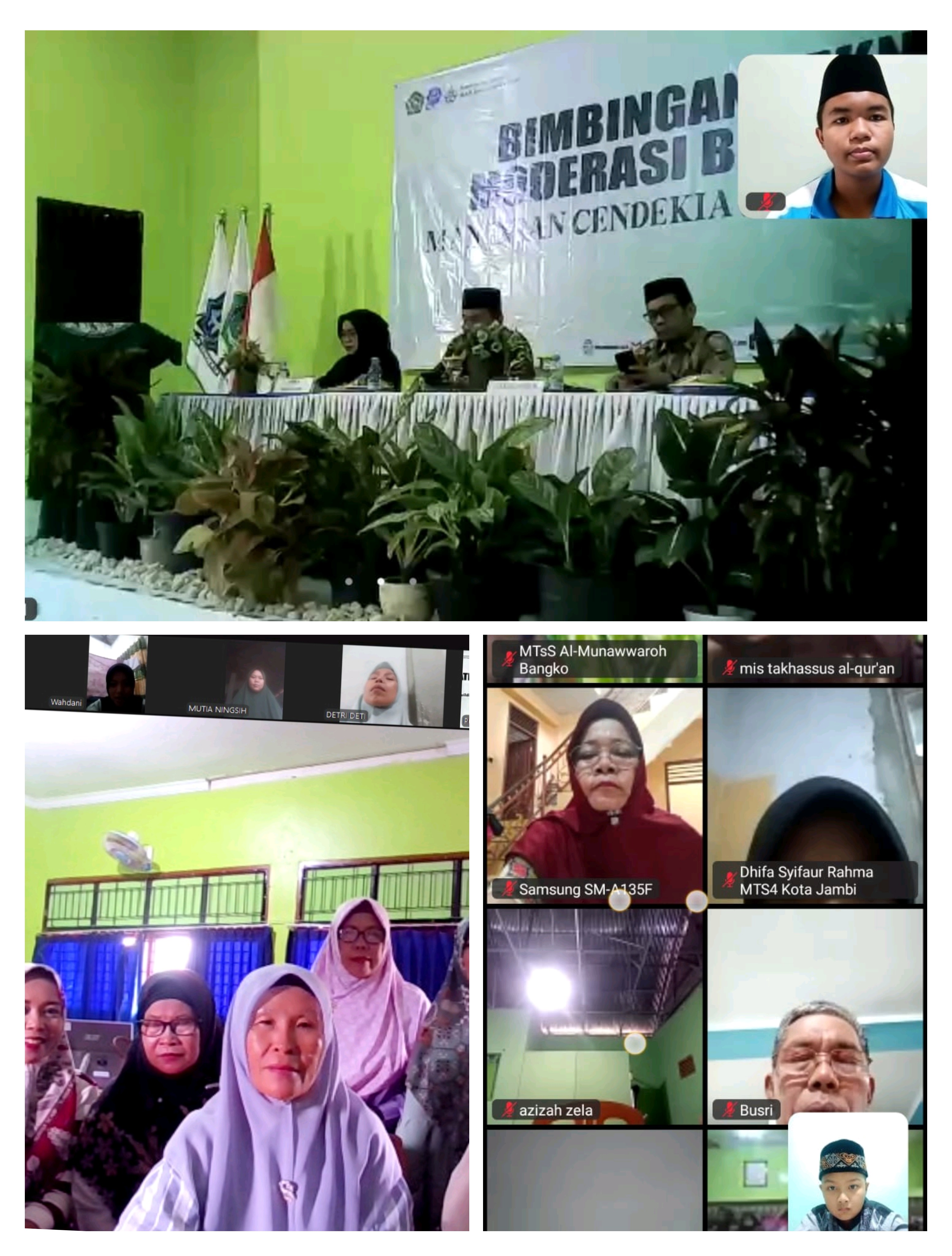 Kegiatan Zoom hari ke 2 dengan Topik Moderasi Beragama