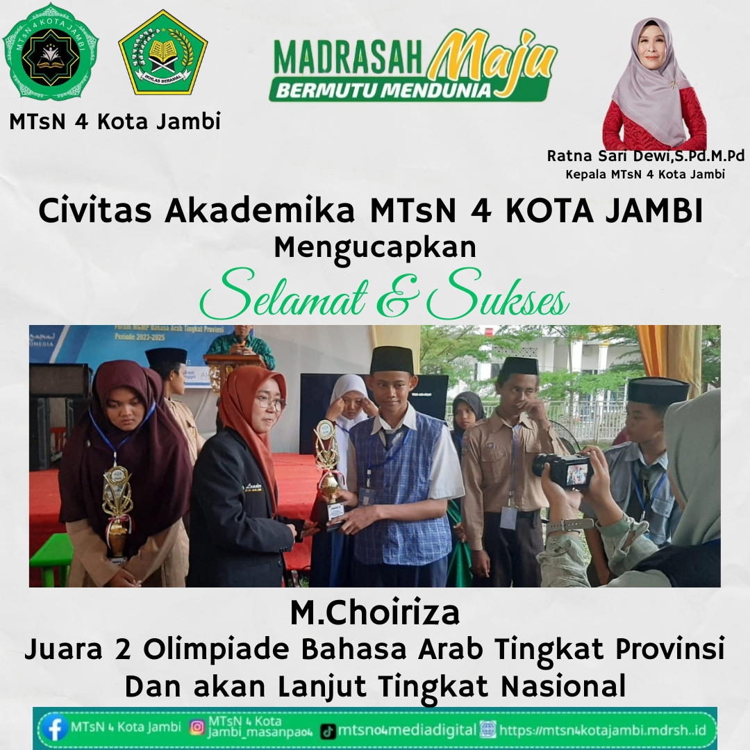 Juara Olimpiade Bahasa Arab Tingkat Provinsi Jambi