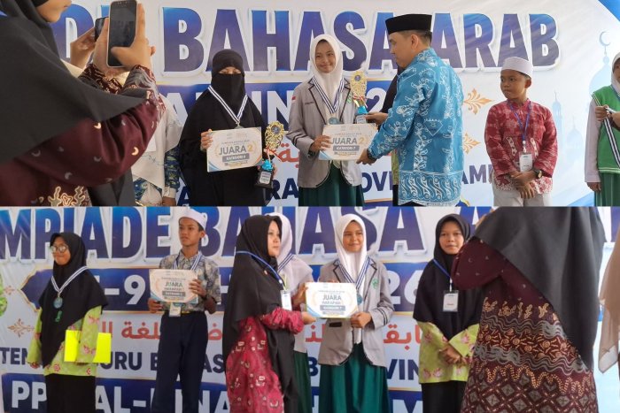 Dua Siswi MTsN 4 Jambi Raih Prestasi di Olimpiade Bahasa Arab Ke-9 Tahun 2026 Dua Siswi MTsN 4 Jambi Raih Prestasi di Olimpiade Bahasa Arab Ke-9 Tahun 2026