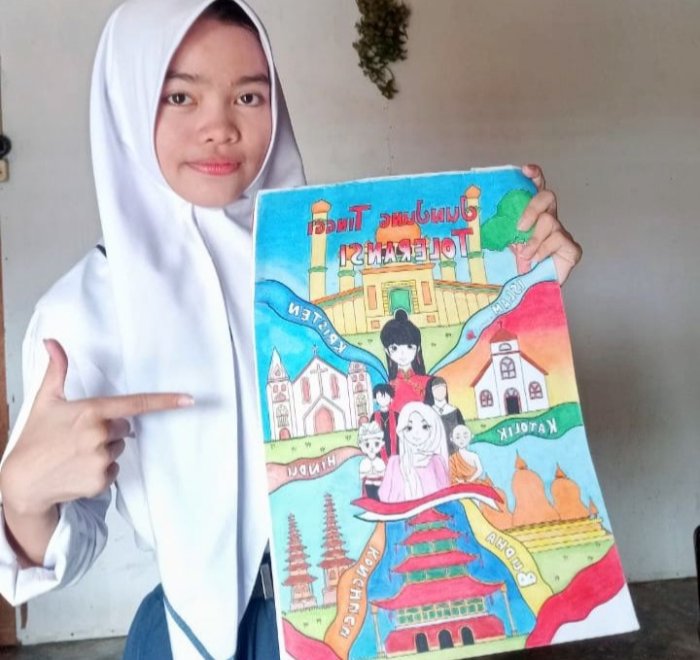 Siswi MTsN 4 Kota Jambi Raih Juara Harapan Lomba Poster Nasional Siswi MTsN 4 Kota Jambi Raih Juara Harapan Lomba Poster Nasional