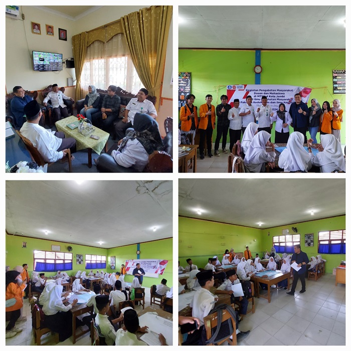 Bentuk Kerjasama Universitas Jambi Di bidang Kesehatan Masyarakat Dengan MTsN 4 Kota Jambi Bentuk Kerjasama Universitas Jambi Di bidang Kesehatan Masyarakat Dengan MTsN 4 Kota Jambi