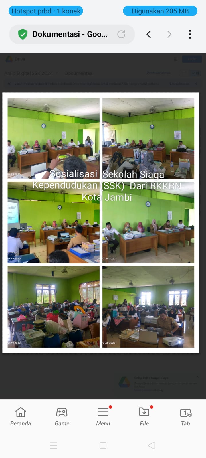 Sosialisasi SSK ( Sekolah Siaga Kependudukan )
