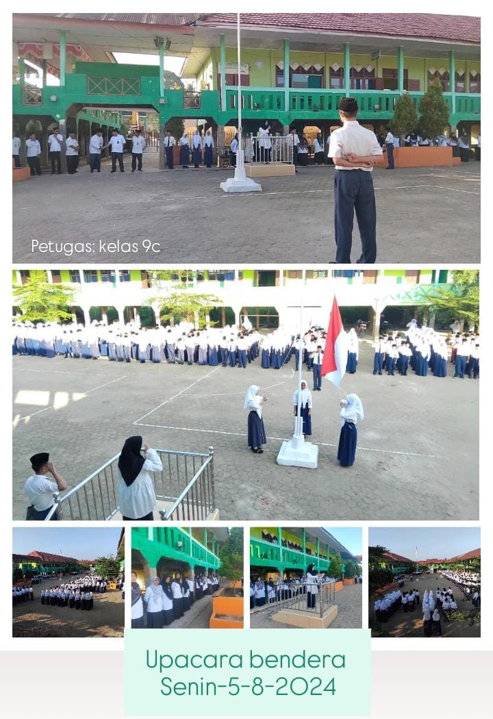 Kegiatan upacara rutin hari Senin
