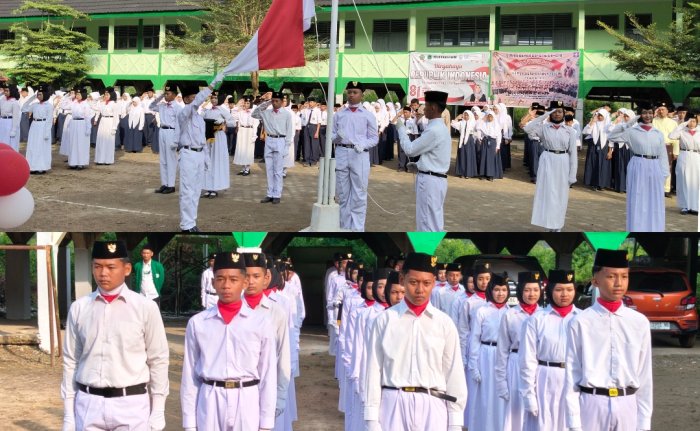 Peringatan HUT RI Ke-81 MTsN 4 Kota Jambi Berlangsung Khidmat Peringatan HUT RI Ke-81 MTsN 4 Kota Jambi Berlangsung Khidmat